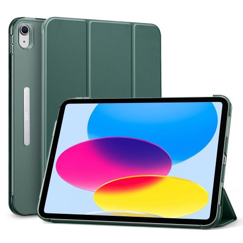 Apple iPad 10.9 (2022), puzdro s priečinkom, Smart Case, ESR Ascend, tmavozelené