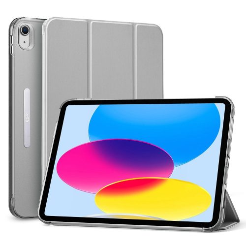 Apple iPad 10.9 (2022), Puzdro s priehradkou, Smart Case, ESR Ascend, sivé