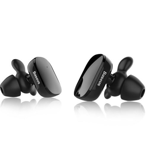 Stereo slúchadlá Bluetooth, v4.2, TWS, potláčanie šumu, dotykové ovládanie, vodotesné, Baseus Encok W02, čierne
