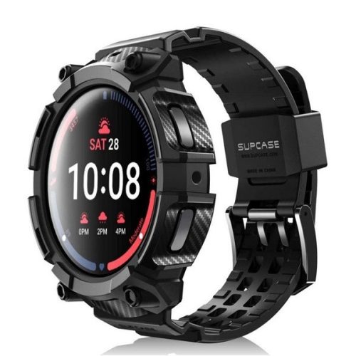 Samsung Galaxy Watch 5 Pro SM-R925F, plastové + silikónové ochranné puzdro, stredne odolné proti nárazu, SupCase Unicorn Beetle Pro, čierne