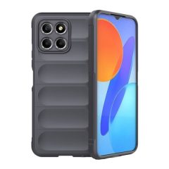   Huawei Honor 70 Lite / X8 5G / Honor X6, silikónové puzdro, stredne odolné proti nárazu, 3D vzor, tmavosivé
