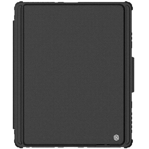 Apple iPad Pro 12.9 (2021) / iPad Pro 12.9 (2022), Bluetooth Keyboard Folder Case, stredne odolné proti nárazu, s držiakom Apple Pencil, ochrana fotoaparátu, Smart Case, Nillkin Bumper Combo, čierne