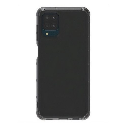 Samsung Galaxy A12 / A12 Nacho / M12 SM-A125F / A127F / M127F, silikónové puzdro, stredne odolné proti nárazu, hover corner, čierne, továrenské