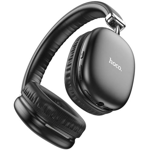 Bluetooth stereo slúchadlá, v5.3, mikrofón, 3,5 mm, funkčné tlačidlo, ovládanie hlasitosti, čítačka TF kariet, skladacie, teleskopická čelenka, Hoco W35, čierna