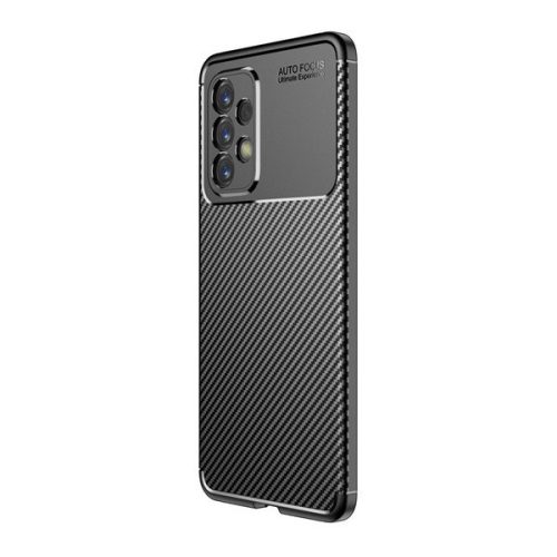 Samsung Galaxy A33 5G SM-A336B, silikónové puzdro, stredne odolné proti nárazu, bublinková päta, karbónový vzor, čierne