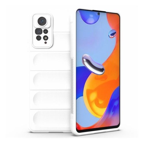 Xiaomi Redmi Note 11 Pro / Note 11 Pro 5G / Note 11E Pro / Note 12 Pro 4G, Silikónové puzdro, stredne odolné proti nárazu, 3D vzor, biele