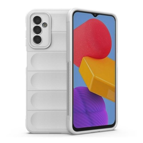 Samsung Galaxy M23 5G SM-M236B, silikónové puzdro, stredne odolné proti nárazu, 3D vzor, biele