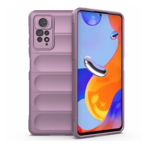 Xiaomi Redmi Note 11 Pro / Note 11 Pro 5G / Note 11E Pro / Note 12 Pro 4G, silikónové puzdro, stredne odolné proti nárazu, 3D vzor, fialové