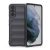 Samsung Galaxy S21 5G SM-G991, silikónové puzdro, stredne odolné proti nárazu, 3D vzor, tmavosivé