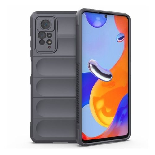 Xiaomi Redmi Note 11 Pro / Note 11 Pro 5G / Note 11E Pro / Note 12 Pro 4G, silikónové puzdro, stredne odolné proti nárazu, 3D vzor, tmavosivá farba