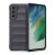 Samsung Galaxy S21 FE 5G SM-G990, silikónové puzdro, stredne odolné proti nárazu, 3D vzor, tmavosivé