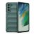 Samsung Galaxy S21 FE 5G SM-G990, silikónové puzdro, stredne odolné proti nárazu, 3D vzor, tmavozelené