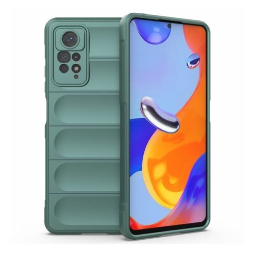 Xiaomi Redmi Note 11 Pro / Note 11 Pro 5G / Note 11E Pro / Note 12 Pro 4G, Silikónové puzdro, stredne odolné proti nárazu, 3D vzor, tmavozelené