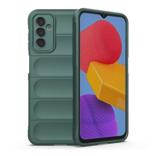 Samsung Galaxy M23 5G SM-M236B, silikónové puzdro, stredne odolné proti nárazu, 3D vzor, tmavozelené