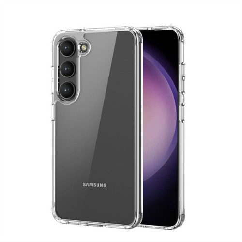 Samsung Galaxy S23 SM-S911, plastový zadný kryt + silikónový rám, Dux Ducis Clin, transparentný