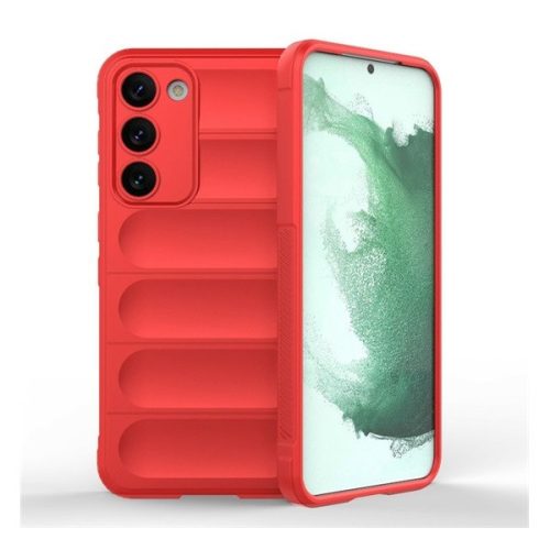 Samsung Galaxy S23 SM-S911, silikónové puzdro, stredne odolné proti nárazu, 3D vzor, červené