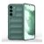 Samsung Galaxy S23 SM-S911, silikónové puzdro, stredne odolné proti nárazu, 3D vzor, tmavozelené