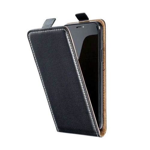 Samsung Galaxy A54 5G SM-A546B, vysúvacie puzdro Forcell Skin, Slim Flexi, horné otváranie - otváranie, čierne