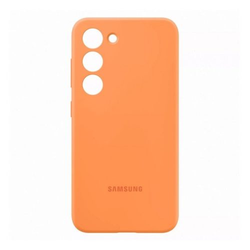 Samsung Galaxy S23 SM-S911, silikónové puzdro, oranžová farba, z výroby