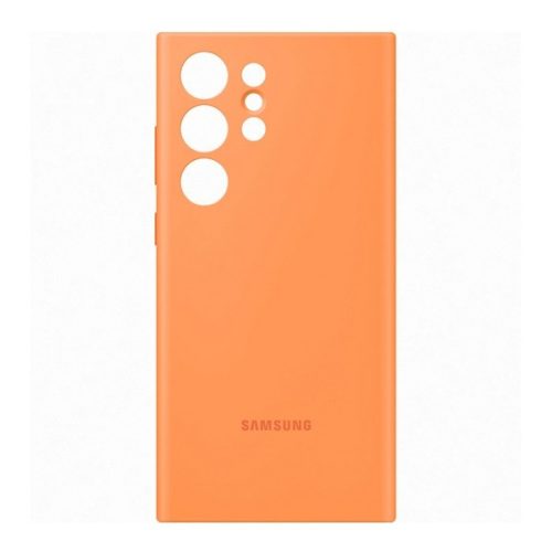 Samsung Galaxy S23 Ultra SM-S918, silikónové puzdro, oranžová farba, z výroby