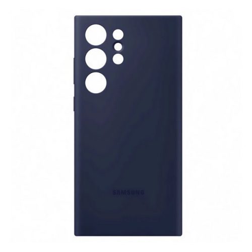 Samsung Galaxy S23 Ultra SM-S918, silikónové puzdro, námornícka modrá, továrenské