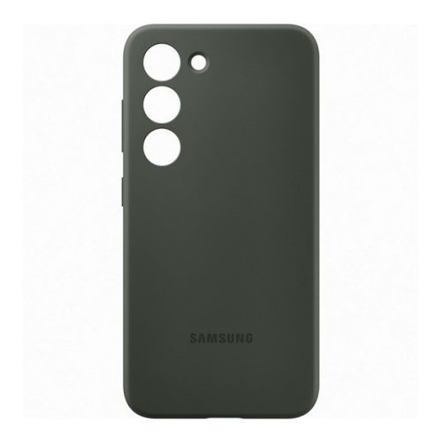 Samsung Galaxy S23 SM-S911, silikónové puzdro, tmavozelené, továrenské