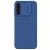Samsung Galaxy A14 4G / A14 5G SM-A145F / A146B, Plastový zadný kryt, stredne odolný proti nárazu, ochrana fotoaparátu, pruhovaný vzor, Nillkin CamShield, námornícka modrá