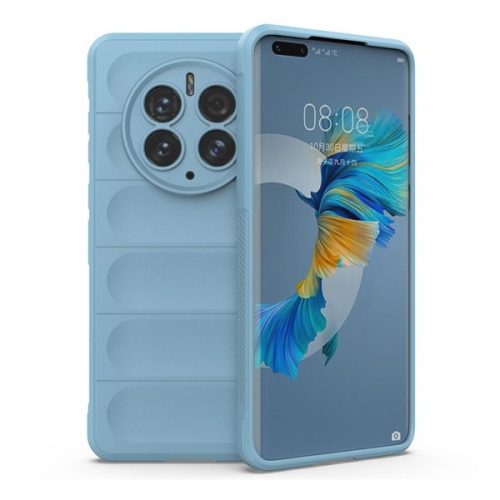 Huawei Mate 50 Pro, silikónové puzdro, stredne odolné proti nárazu, 3D vzor, svetlo modré