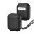 Držiak na nabíjačku slúchadiel Bluetooth, silikónový, záves, kompatibilný s Apple AirPods / AirPods 2, Dux Ducis Plen, čierny