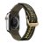 Apple Watch 1-6, SE (42 / 44 mm) / Watch 7-8 (45 mm) / Watch Ultra (49 mm), textilný remienok, zapínanie na suchý zips, nastaviteľný, priedušný, s nápisom, Dux Ducis Outdoor, zelená/žltá