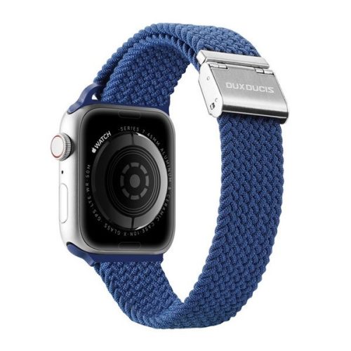 Apple Watch 1-6, SE, SE (2022) (42 / 44 mm) / Watch 7-8 (45 mm) / Watch Ultra (49 mm), textilný remienok, nastaviteľný, Dux Ducis Mixture, modrá