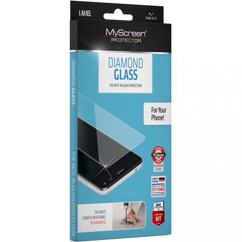 Apple iPhone 14 Pro, Ochranná fólia na displej, odolná proti nárazom (NEZABLOKUJE sa na zakrivenej časti!), MyScreen Protector, Diamond Glass, číra