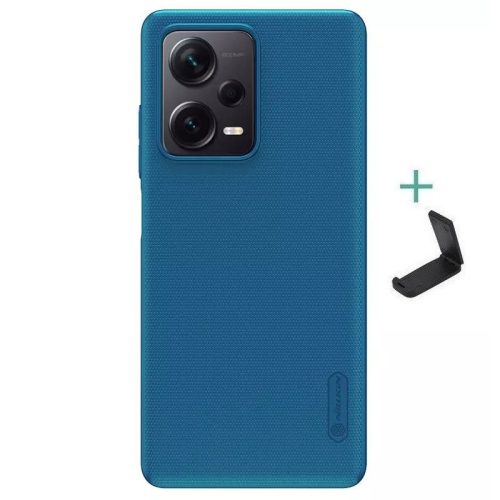 Xiaomi Redmi Note 12 Pro Plus 5G, plastový zadný kryt, stojan, Nillkin Super Frosted, zelenomodrý