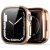 Apple Watch 7 (41 mm), Plastové ochranné puzdro, bez remienka, stredne odolné proti nárazu, Dux Ducis Hamo, červené zlato