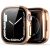 Apple Watch 4-6, SE (40 mm), Plastové ochranné puzdro, bez remienka, stredne odolné proti nárazu, Dux Ducis Hamo, červené zlato
