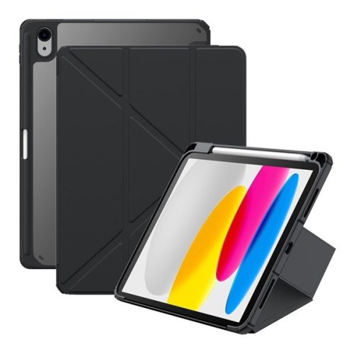 Apple iPad 10.9 (2022), puzdro s držiakom Apple Pencil, Origami Smart Case, Baseus Minimalist, čierne