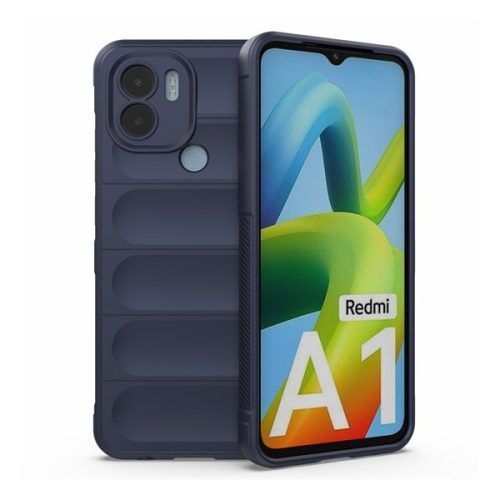 Xiaomi Redmi A1 Plus / A2 Plus / Poco C50, silikónové puzdro, stredne odolné proti nárazu, 3D vzor, tmavomodré