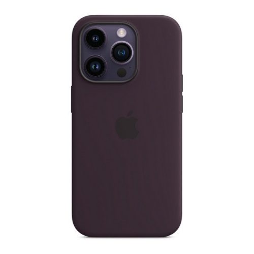 Apple iPhone 14 Pro, Silikónové puzdro, kompatibilné s Magsafe, bordové, z výroby