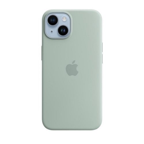 Apple iPhone 14, Silikónové puzdro, kompatibilné s Magsafe, svetlo modré, továrenské