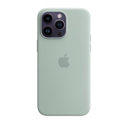 Apple iPhone 14 Pro, Silikónové puzdro, kompatibilné s Magsafe, svetlomodré, továrenské