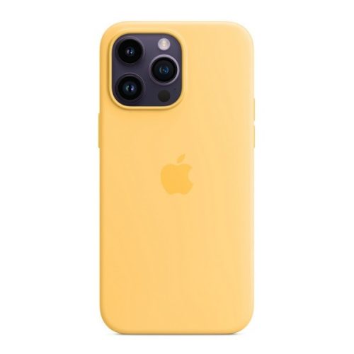 Apple iPhone 14 Pro Max, Silikónové puzdro, kompatibilné s Magsafe, žlté, z výroby
