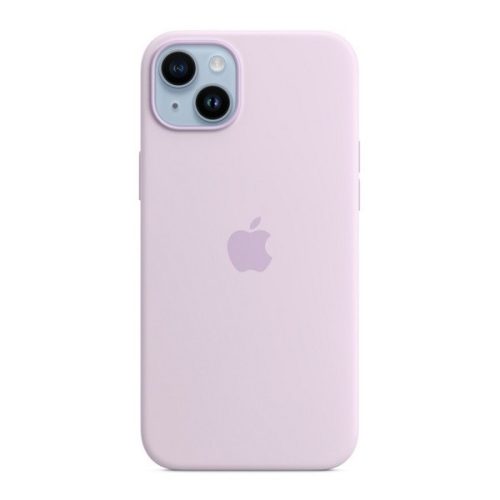 Apple iPhone 14, Silikónové puzdro, kompatibilné s Magsafe, fialové, z výroby