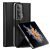 Huawei Honor Magic VS, puzdro s bočným otváraním, kožený chrbát, stojan, Dux Ducis Bril, čierna