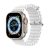 Apple Watch 1-6, SE, SE (2022) (42 / 44 mm) / Watch 7-8 (45 mm), silikónový remienok, nastaviteľný, dizajn vlny, Dux Ducis, biely