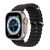 Apple Watch 1-6, SE, SE (2022) (38 / 40 mm) / Watch 7-8 (41 mm), silikónový remienok, nastaviteľný, dizajn vlny, Dux Ducis, čierna