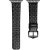 Apple Watch 1-6, SE, SE (2022) (38 / 40 mm) / Watch 7-8 (41 mm), kožený remienok, diamantový vzor, Dux Ducis Enland, čierna