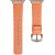 Apple Watch 1-6, SE, SE (2022) (38 / 40 mm) / Watch 7-8 (41 mm), kožený remienok, diamantový vzor, Dux Ducis Enland, oranžová