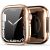 Apple Watch 7 (41 mm), Silikónové ochranné puzdro, stredne odolné proti nárazu, bez remienka, Dux Ducis Samo, červené zlato