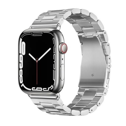 Apple Watch 1-6, SE, SE (2022) (38/40 mm) / Watch 7-8 (41 mm), kovový zadný remienok, Hoco WA10, strieborná