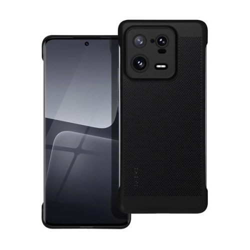 Xiaomi 13 Pro, plastový zadný kryt, priedušný, dierovaný vzor, priedušný, čierny